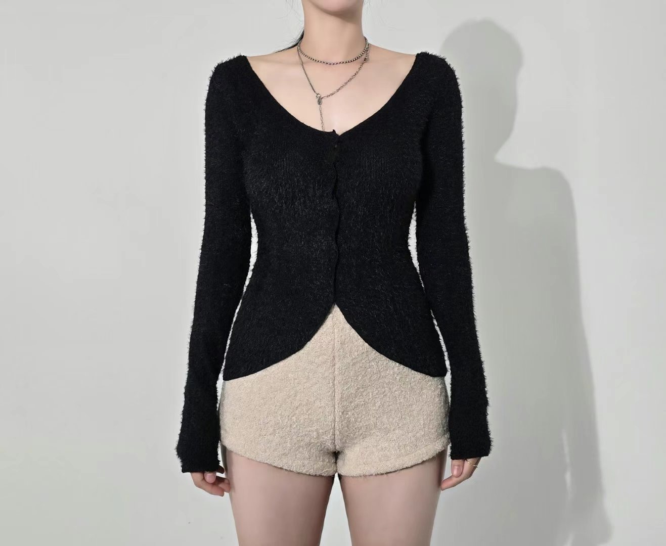 ROLLER韓國直郵東大門實拍女裝新款推薦真品24秋冬針織衫開衫ROLLER針織衫圖色3