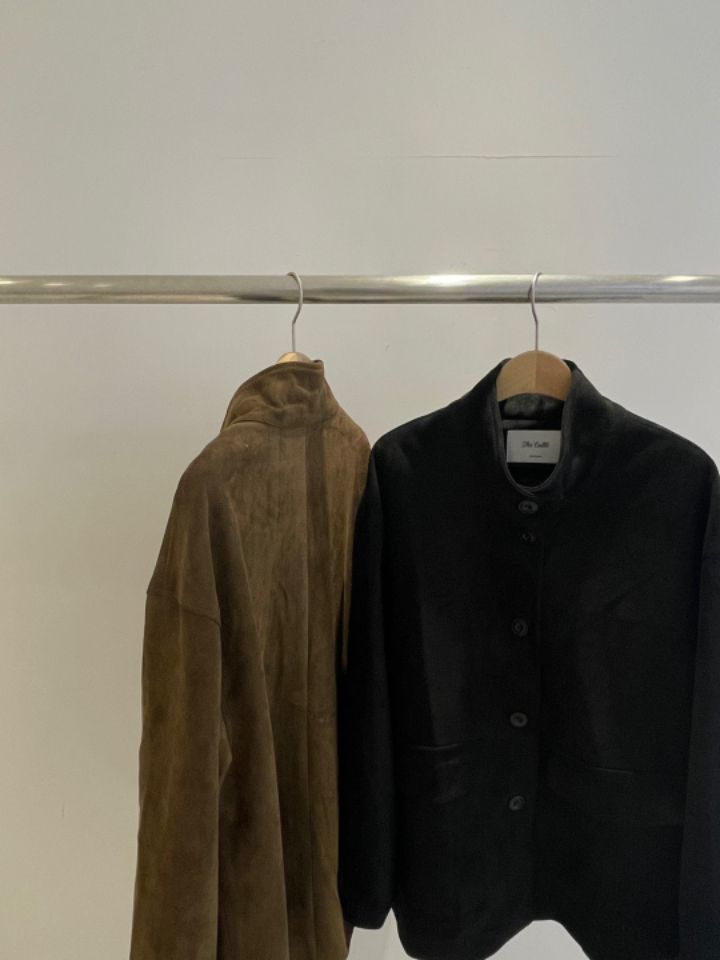 CALLIT直郵韓國代購女裝新品24秋冬真品人氣職業夾克麂皮CALLIT夾克