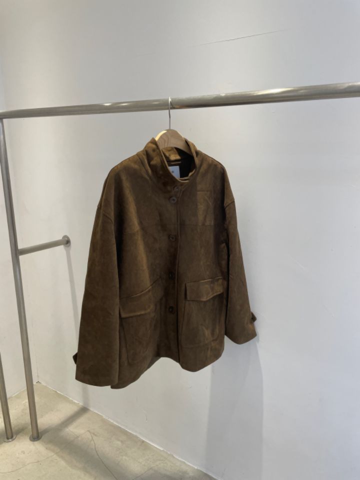 CALLIT直郵韓國代購女裝新品24秋冬真品人氣職業夾克麂皮CALLIT夾克圖色2