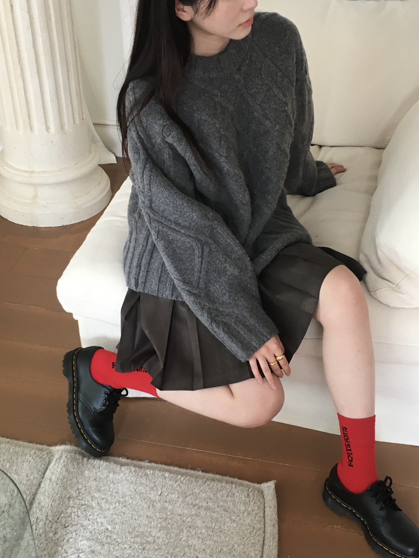SPREAD直郵韓國代購女裝新款休閑真品24秋冬時尚針織衫羊毛SPREAD針織衫