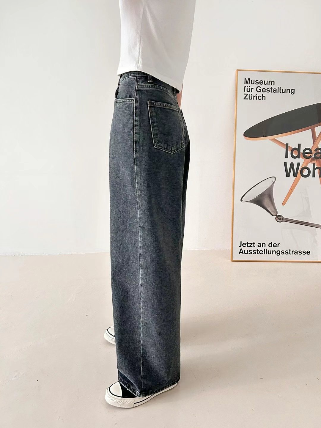 BLOCK韓國直郵東大門實拍女裝新品職業休閑真品推薦人氣牛仔褲BLOCK牛仔褲