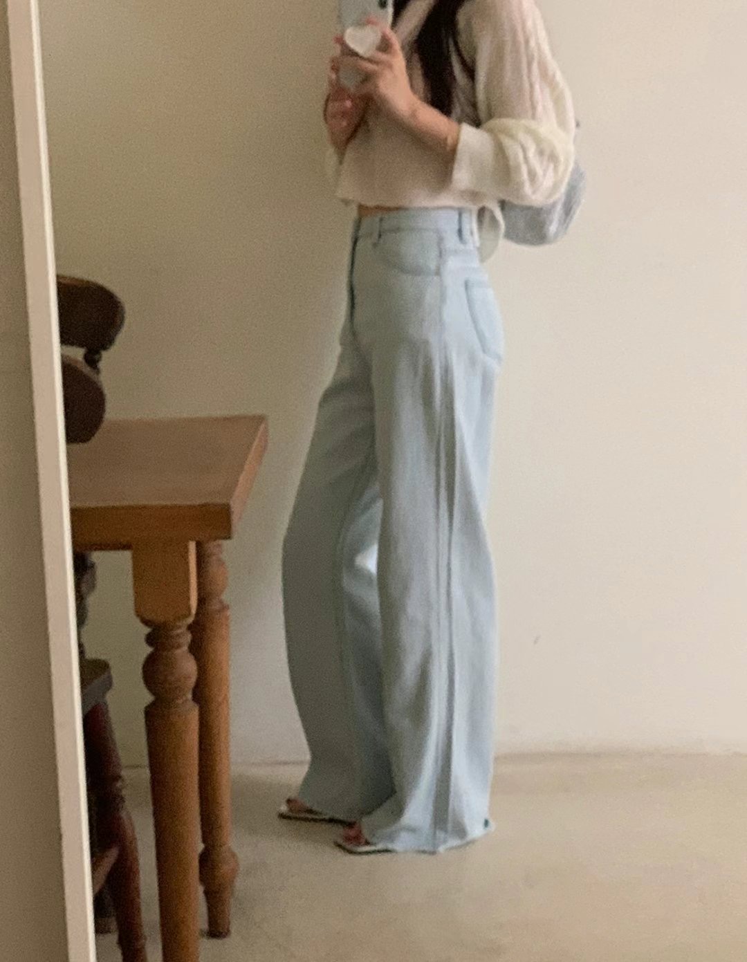 BLOCK韓國直郵女裝新品24秋冬時尚真品推薦熱賣人氣牛仔褲BLOCK牛仔褲