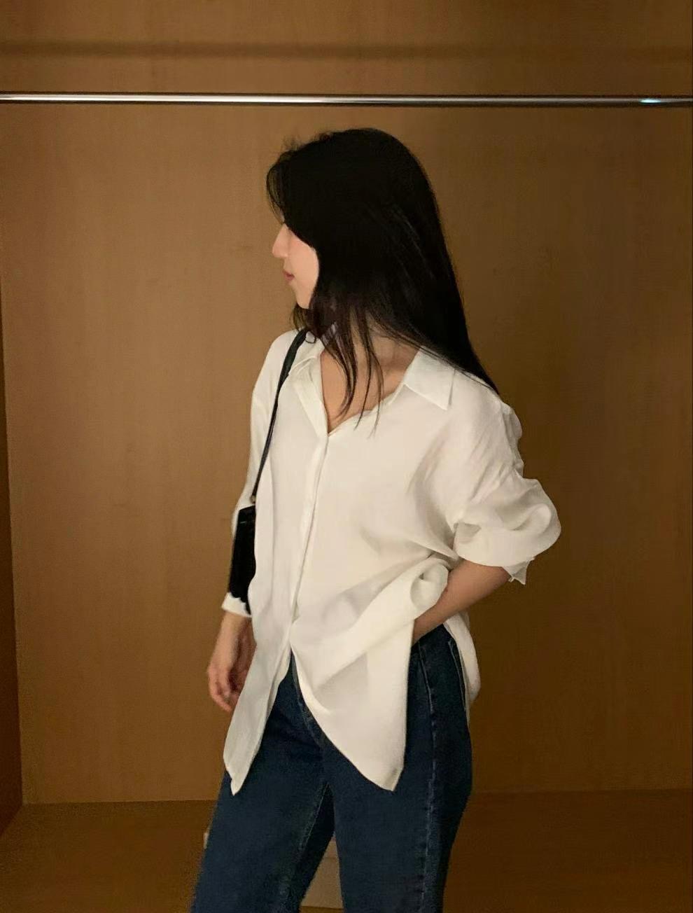 DRESSWELL韓國直郵東大門代購女裝新款人氣24秋冬襯衫蕾絲衫DRESSWELL襯衫/蕾絲衫