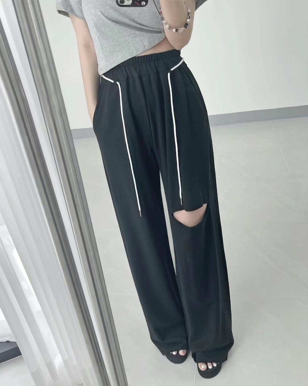 K.DAY直郵韓國代購女裝新品職業推薦時尚24秋冬休閑褲闊腿褲K.DAY-2件起休閑褲圖色3