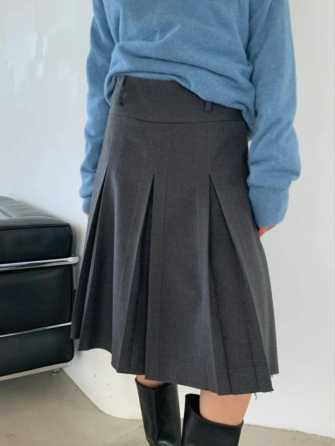 DRESSWELL韓國直郵東大門代購女裝新款24秋冬半身裙中短裙DRESSWELL半身裙/中短裙