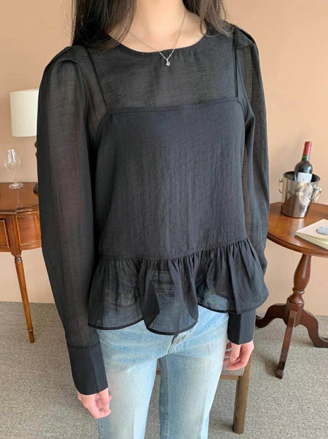 DRESSWELL韓國直郵女裝新品時尚熱賣人氣推薦職業吊帶背心透視DRESSWELL吊帶/背心