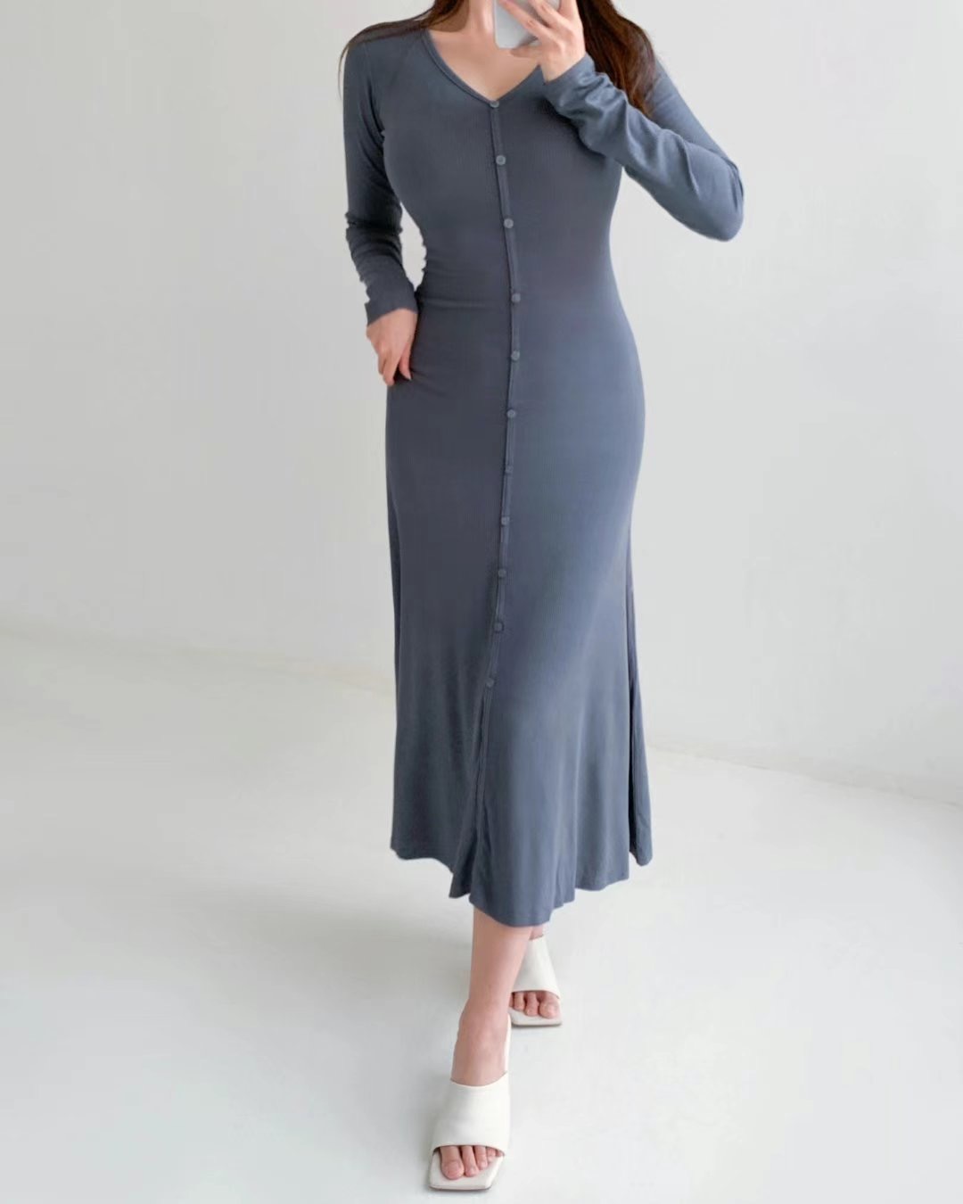 K.DAY韓國直郵女裝新款職業24秋冬時尚真品熱賣人氣連衣裙K.DAY-2件起連衣裙圖色2