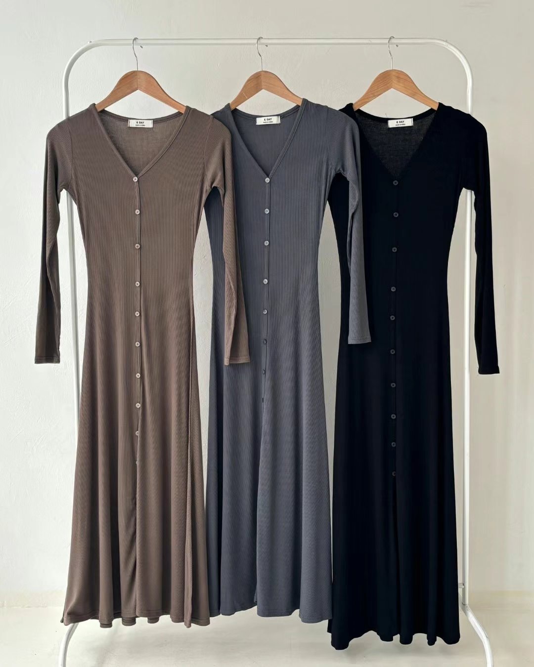 K.DAY韓國直郵女裝新款職業24秋冬時尚真品熱賣人氣連衣裙K.DAY-2件起連衣裙圖色3左三色