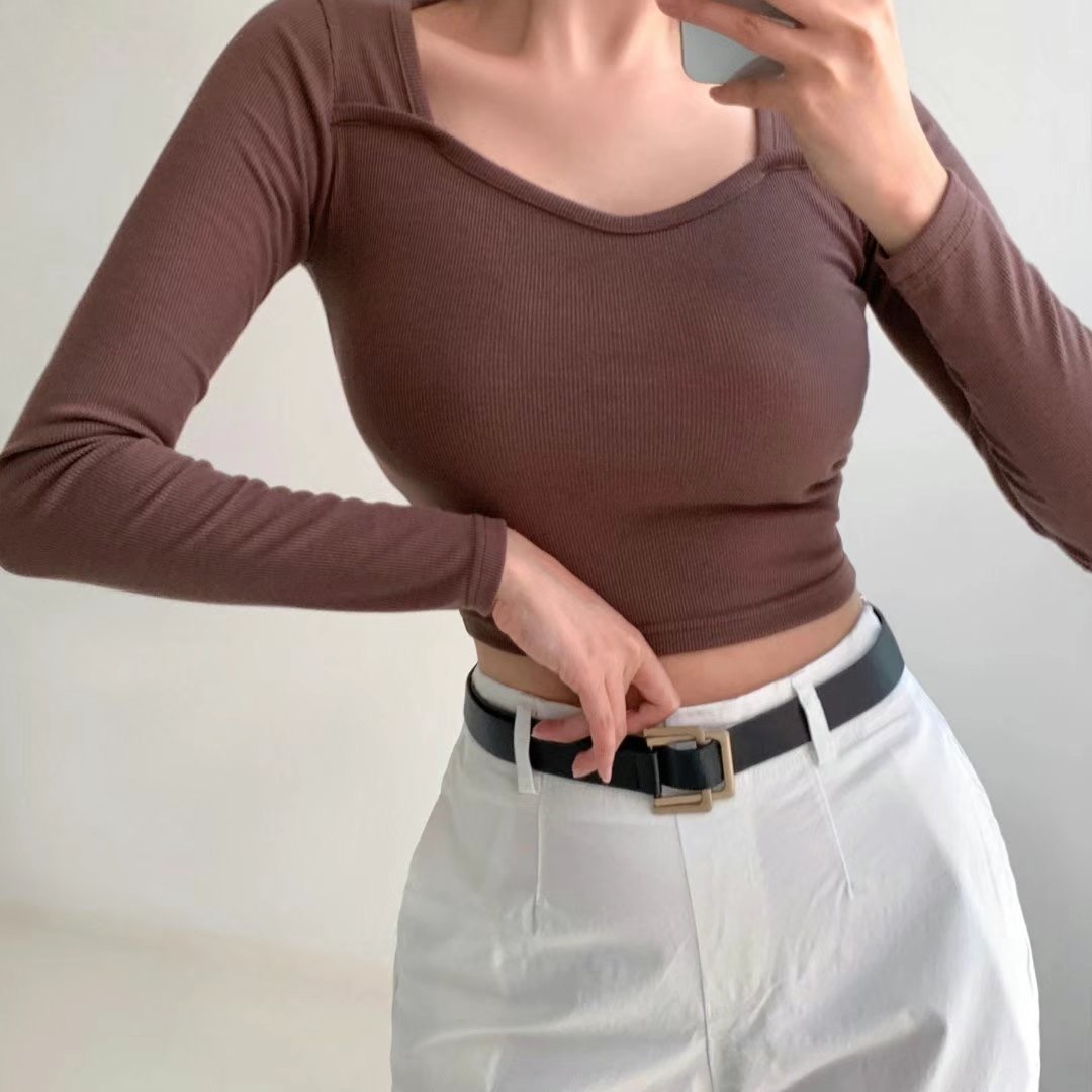 K.DAY直郵韓國代購女裝新品時尚24秋冬推薦休閑真品長袖T恤K.DAY-2件起長袖T恤