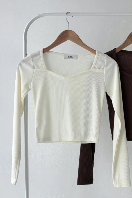 K.DAY直郵韓國代購女裝新品時尚24秋冬推薦休閑真品長袖T恤K.DAY-2件起長袖T恤圖色1