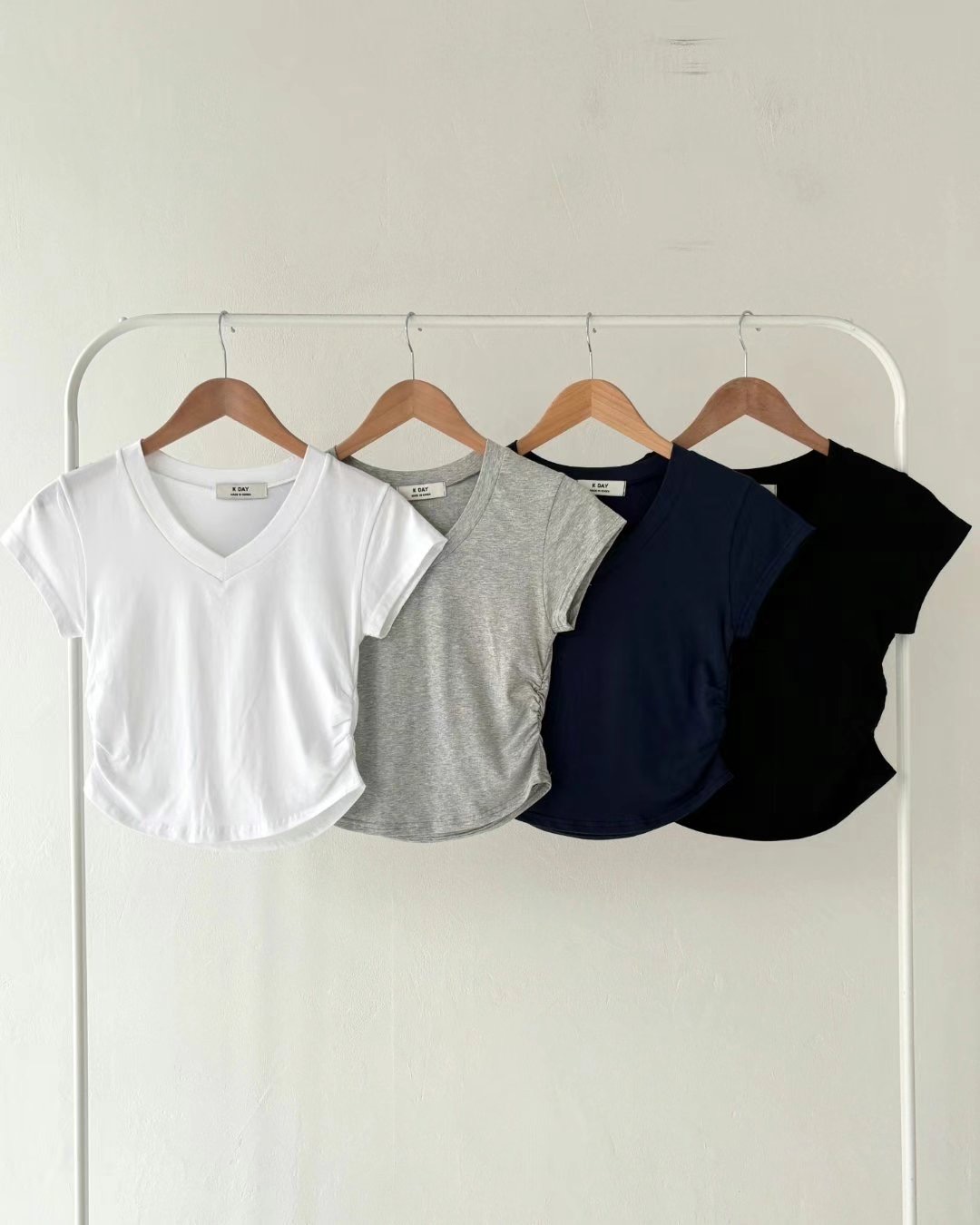 K.DAY韓國直郵女裝新品熱賣職業人氣真品休閑24秋冬推薦T恤K.DAY-2件起T恤圖色3左三色