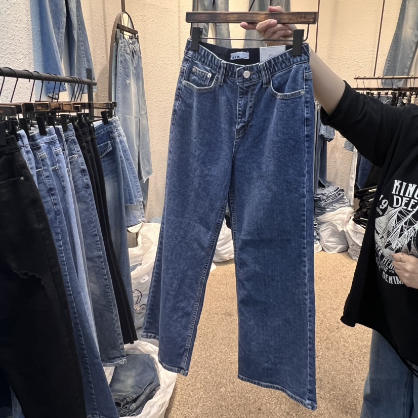 AIM韓國直郵東大門實拍女裝新款休閑真品時尚人氣職業牛仔褲AIM牛仔褲