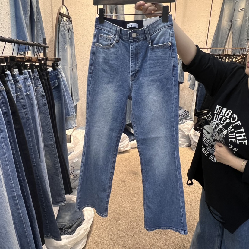 AIM韓國直郵女裝新品真品職業休閑熱賣時尚人氣24秋冬牛仔褲AIM牛仔褲
