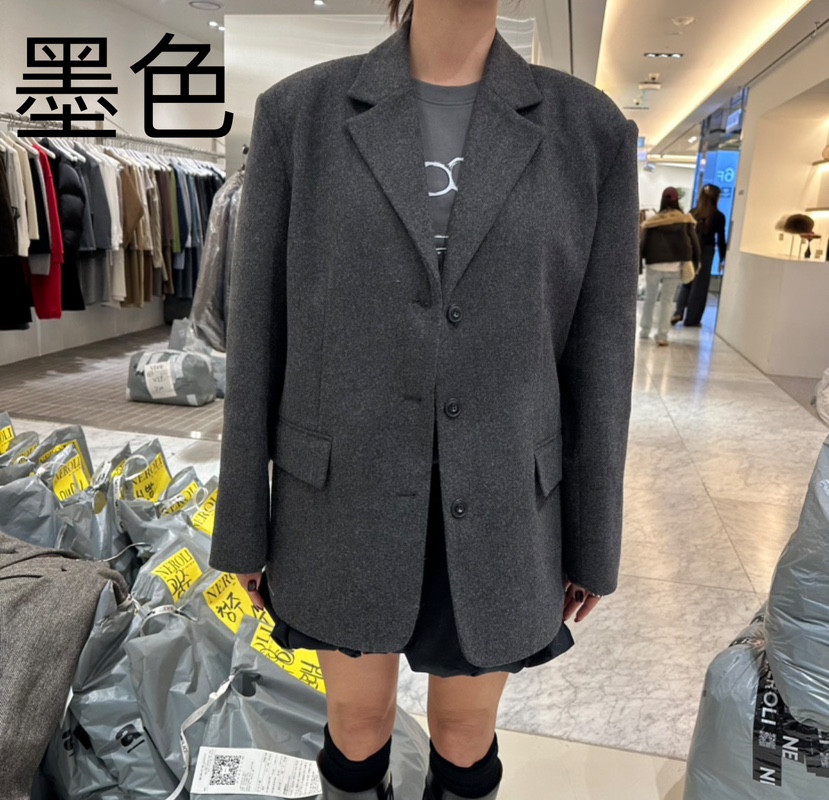 NEROLI 36直郵韓國代購女裝新款時尚24秋冬夾克人字形NEROLI 36夾克圖色2