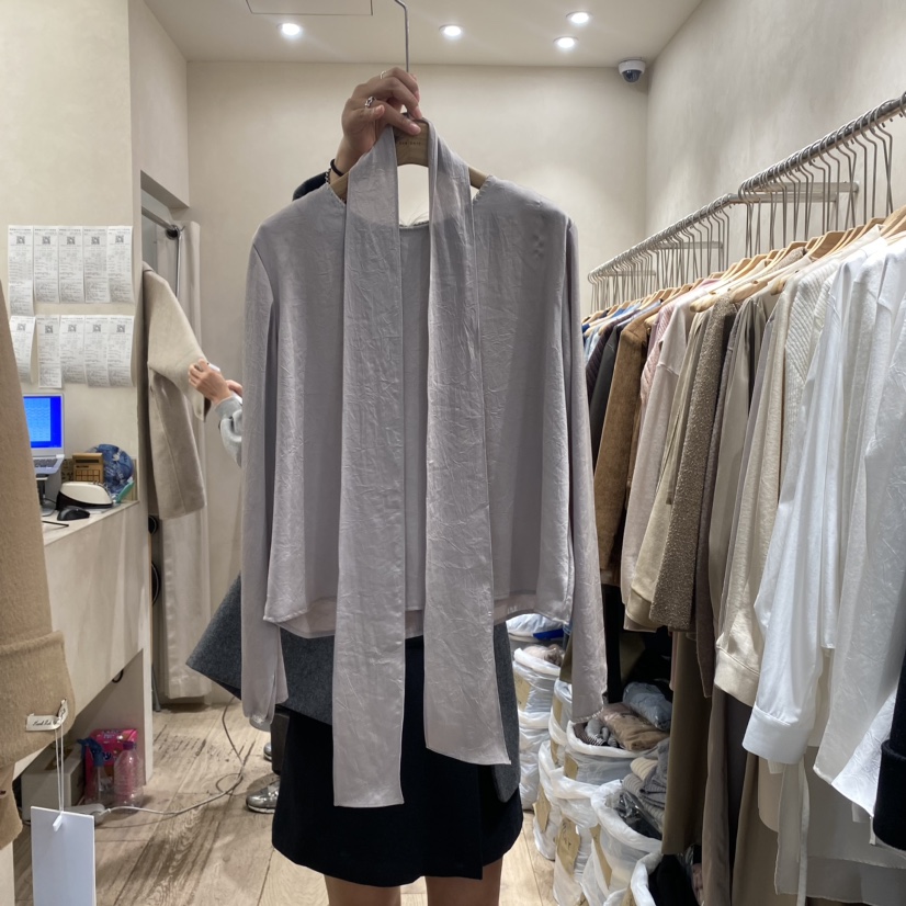 2nd GATE韓國直郵東大門實拍女裝新款真品襯衫蕾絲衫含脖帶2ND GATE襯衫/蕾絲衫圖色2