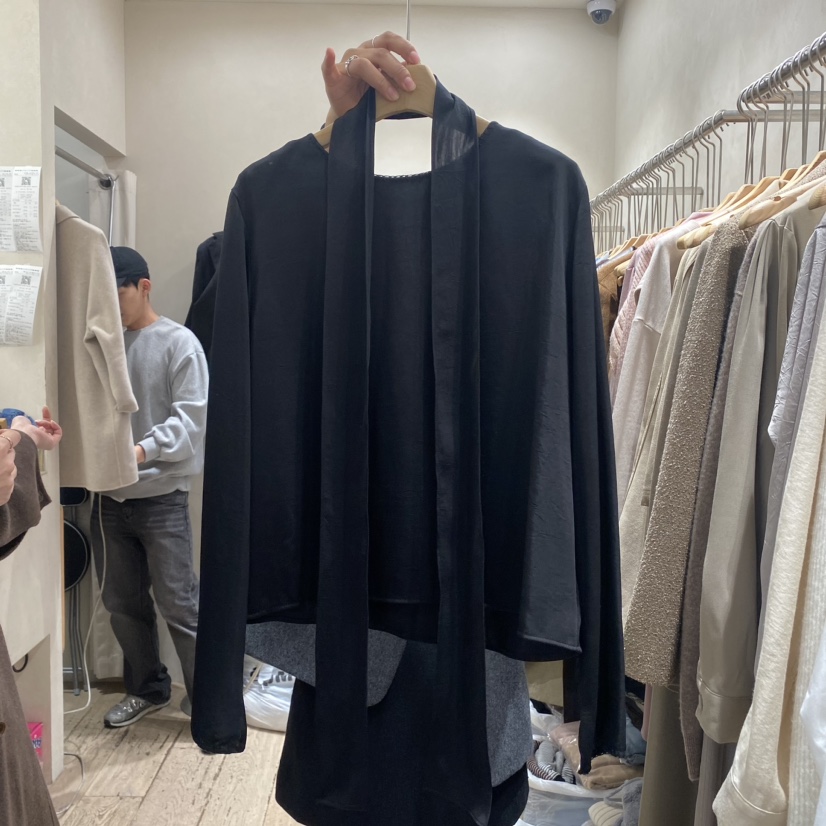 2nd GATE韓國直郵東大門實拍女裝新款真品襯衫蕾絲衫含脖帶2ND GATE襯衫/蕾絲衫圖色3