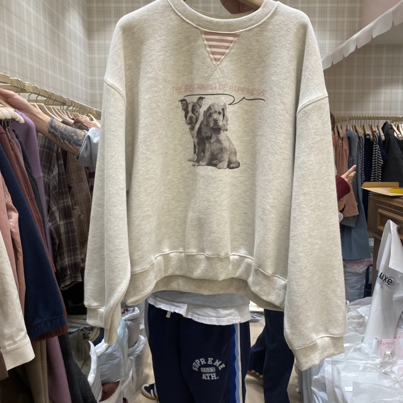 OURMOMENT韓國直郵女裝新品人氣熱賣時尚休閑職業真品24秋冬衛衣OURMOMENT衛衣圖色2