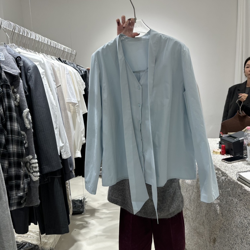 NEROLI 36韓國直郵東大門代購女裝新品時尚休閑襯衫蕾絲衫NEROLI 36襯衫/蕾絲衫圖色2