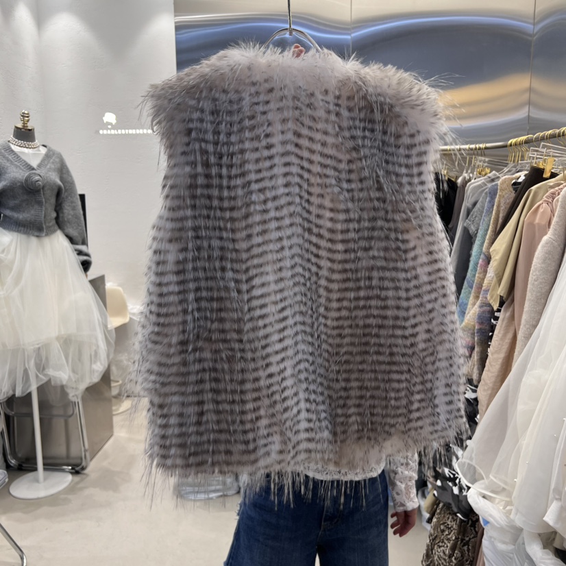 CHARLES THE SECOND/CHEAP-CHIC直郵韓國代購女裝新品24秋冬馬甲CHARLES THE SECOND/CHEAP-CHIC馬甲