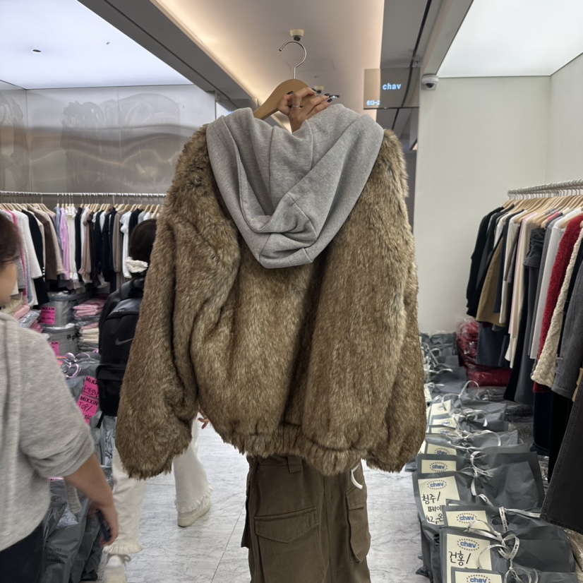 CHAV直郵韓國代購女裝新品熱賣推薦時尚人氣職業24秋冬夾克CHAV夾克