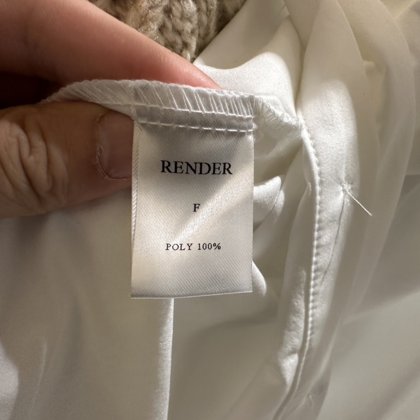 render韓國直郵東大門實拍女裝新款職業人氣24秋冬襯衫蕾絲衫RENDER襯衫/蕾絲衫