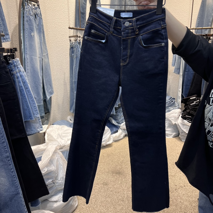 AIM韓國直郵女裝新品職業真品推薦24秋冬休閑熱賣人氣牛仔褲AIM牛仔褲圖色2