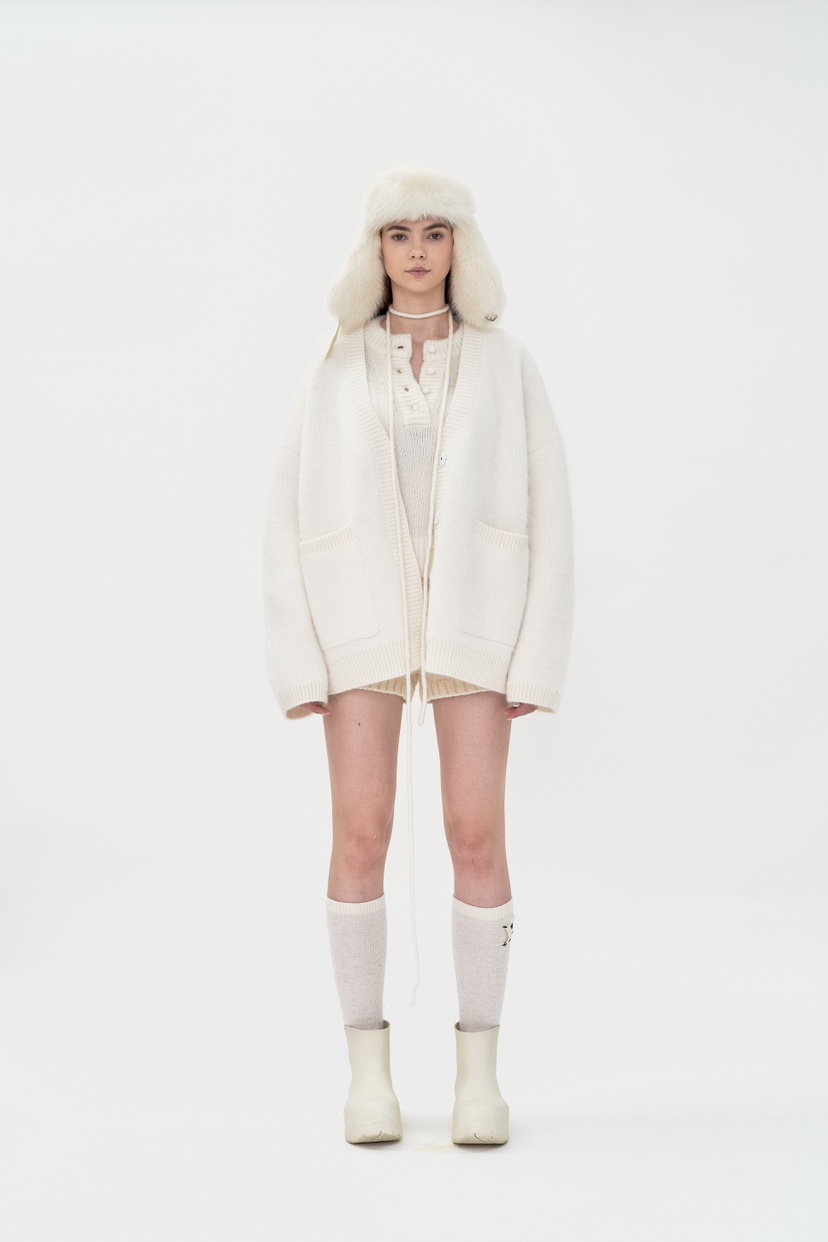 POLAROMO韓國直郵女裝新品真品休閑時尚24秋冬熱賣針織衫POLAROMO針織衫
