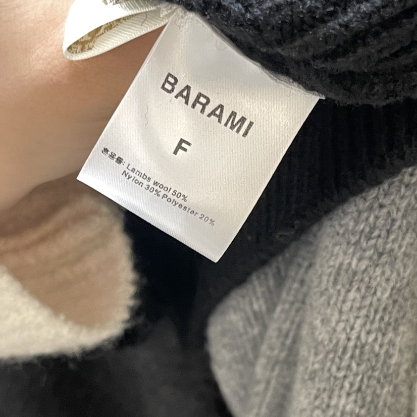 BARAMI韓國直郵東大門實拍女裝新款24秋冬真品針織衫短款LOVE SOME針織衫