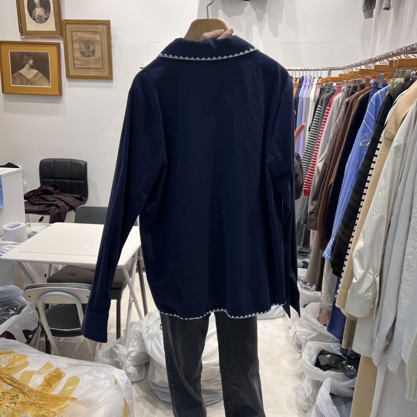 MODS-Q直郵韓國代購女裝新款時尚真品熱賣人氣休閑襯衫蕾絲衫MODS-Q襯衫/蕾絲衫