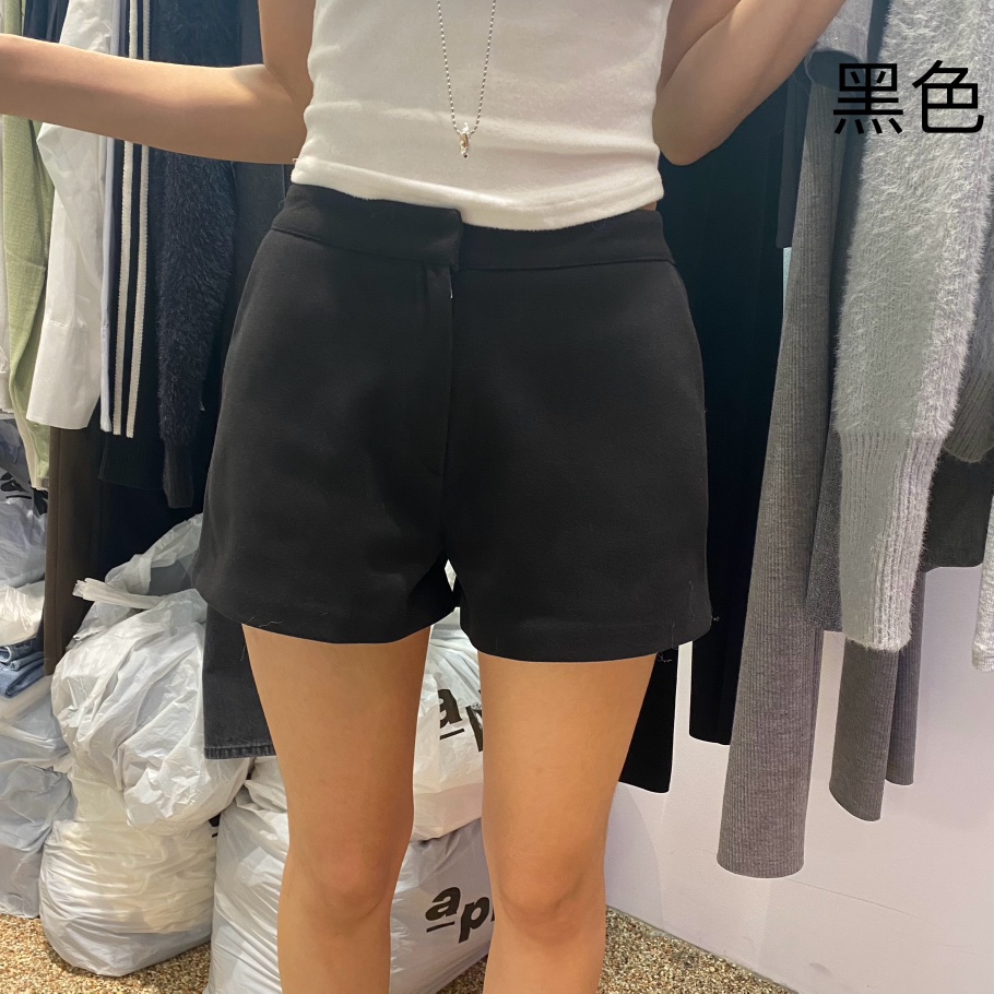 MARRON直郵韓國代購女裝新品真品休閑熱賣推薦時尚短褲拉絨PIN-UP短褲圖色2
