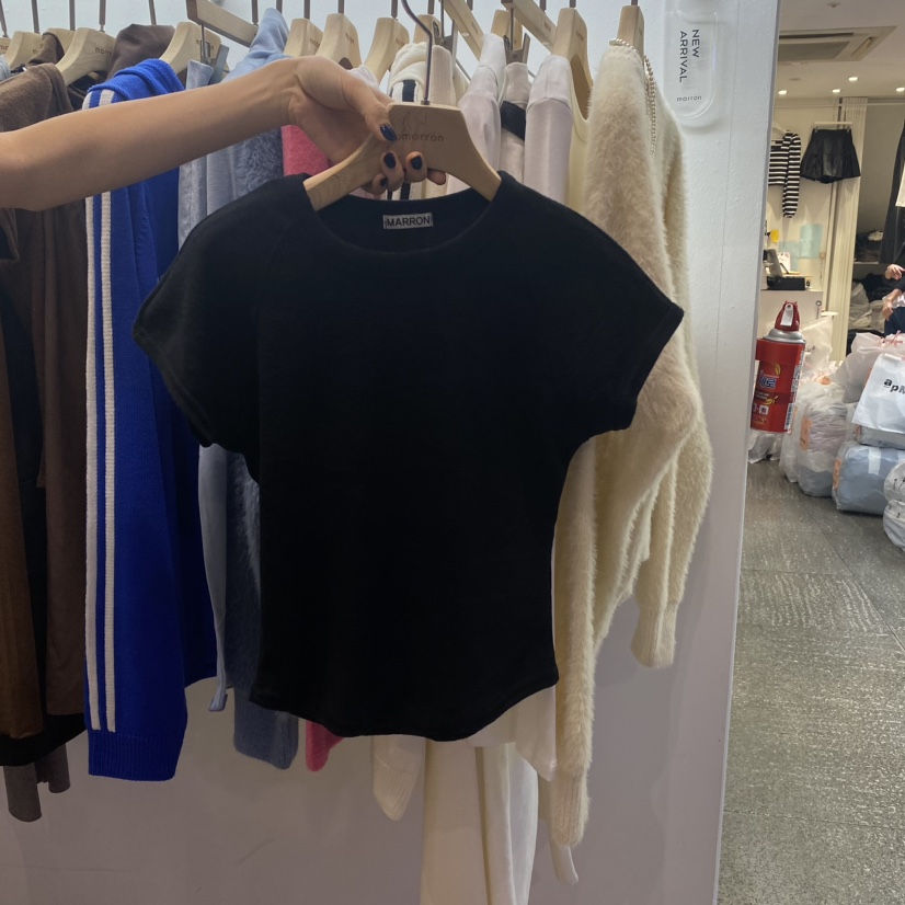 MARRON直郵韓國代購女裝新款人氣真品休閑推薦時尚熱賣職業T恤PIN-UPT恤圖色4