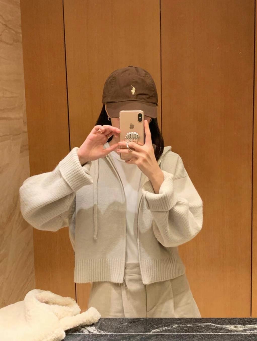 ONEMORETHING韓國直郵東大門實拍女裝新款推薦針織衫拉鏈連帽ONEMORETHING針織衫圖色5
