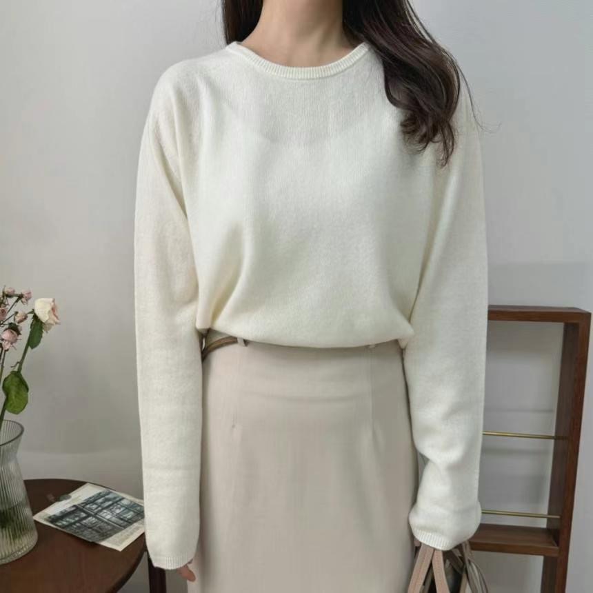 ONEMORETHING韓國直郵東大門代購女裝新款24秋冬針織衫羊毛ONEMORETHING針織衫