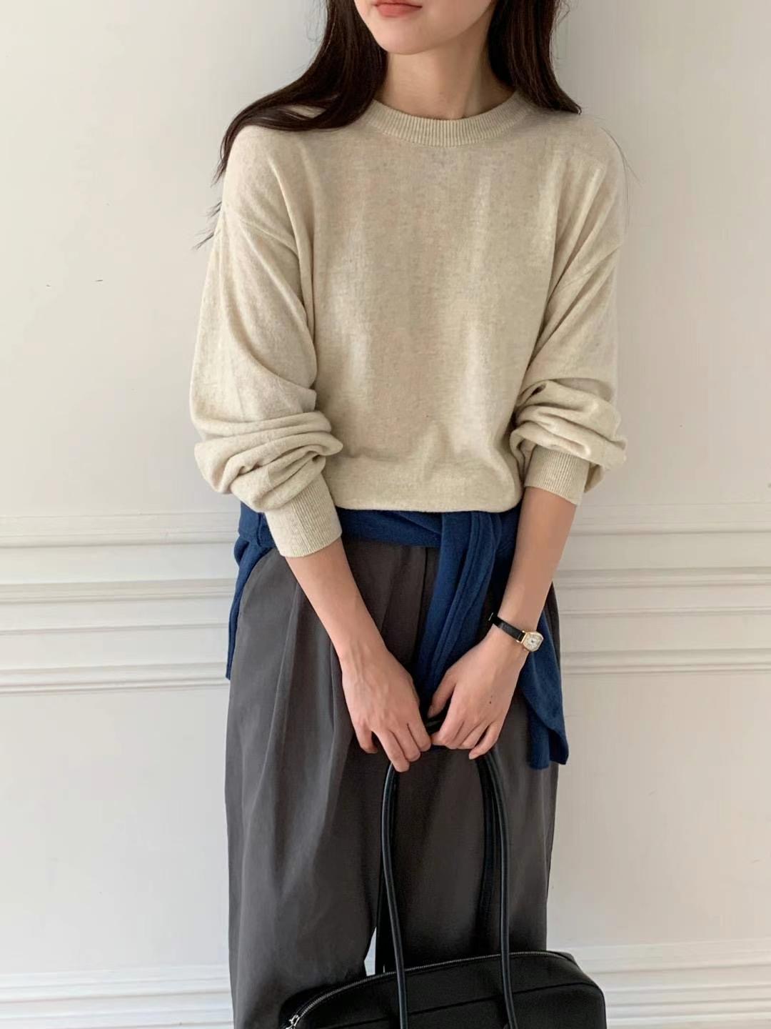 ONEMORETHING直郵韓國代購女裝新品休閑熱賣職業真品針織衫ONEMORETHING針織衫