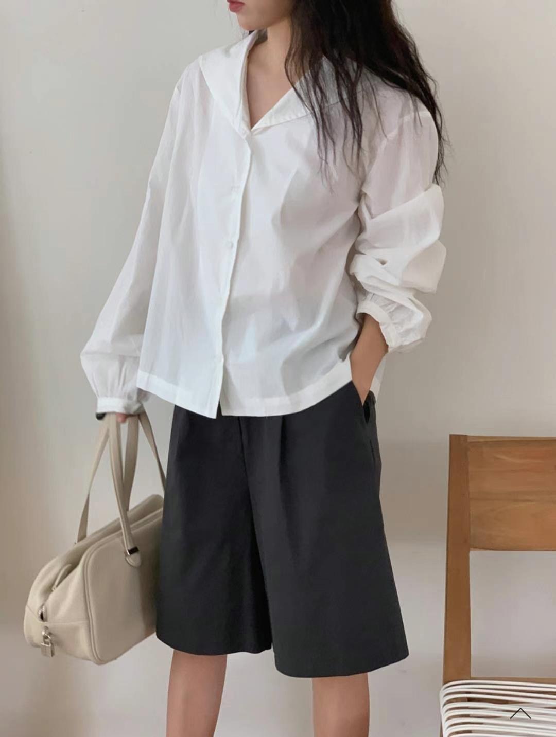 ONEMORETHING直郵韓國代購女裝新款休閑時尚推薦襯衫蕾絲衫ONEMORETHING襯衫/蕾絲衫