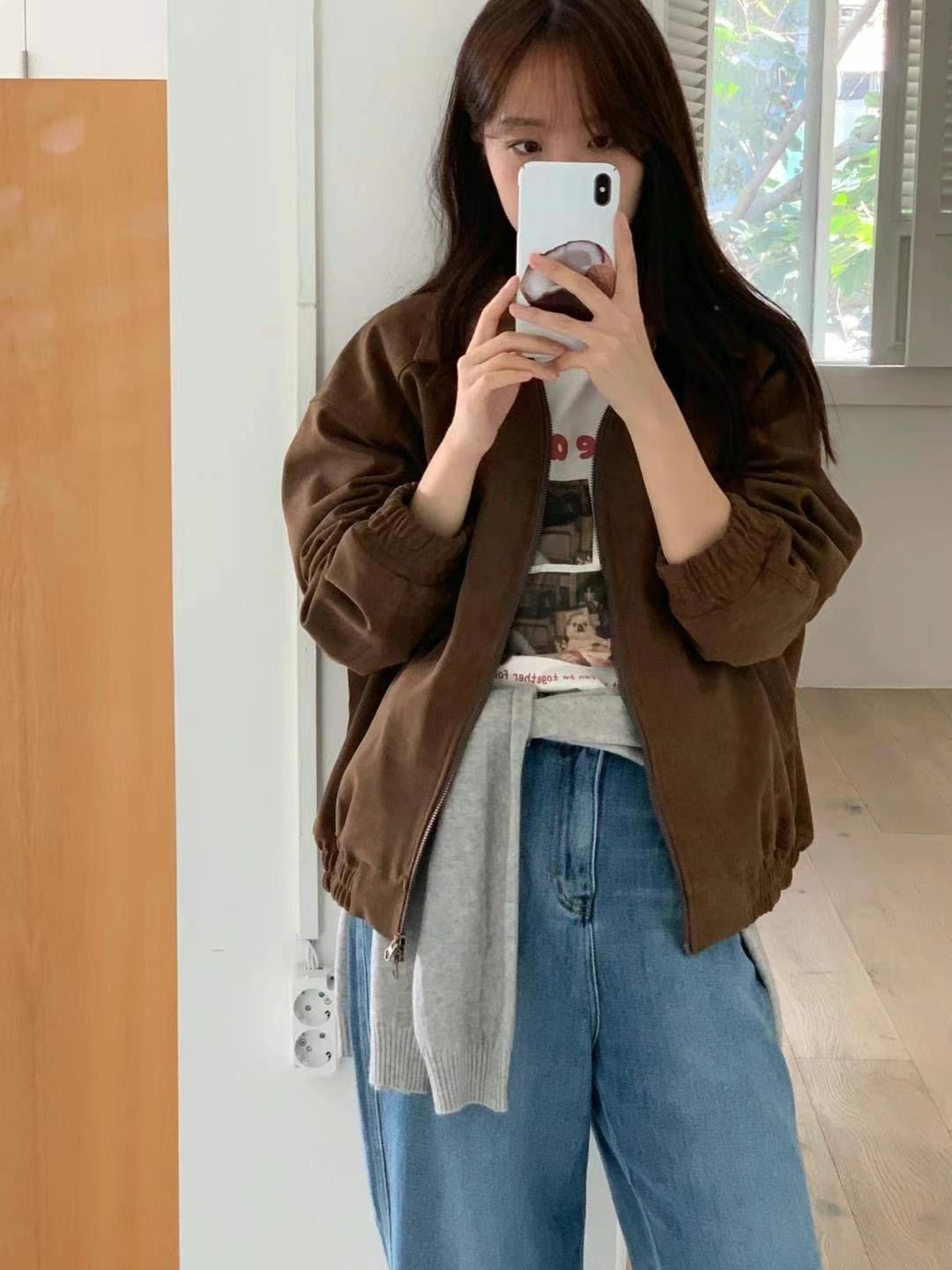 ONEMORETHING韓國直郵東大門實拍女裝新款推薦人氣時尚夾克ONEMORETHING夾克圖色2