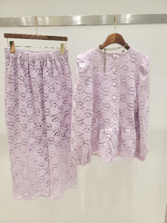 CAT.S韓國直郵東大門代購女裝新品真品熱賣休閑人氣套裝蕾絲CAT.S套裝