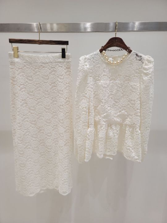 CAT.S韓國直郵東大門代購女裝新品真品熱賣休閑人氣套裝蕾絲CAT.S套裝