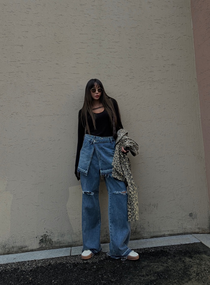 ABBEYLEE韓國直郵東大門代購女裝新品時尚真品職業24秋冬長袖T恤ABBEYLEE長袖T恤