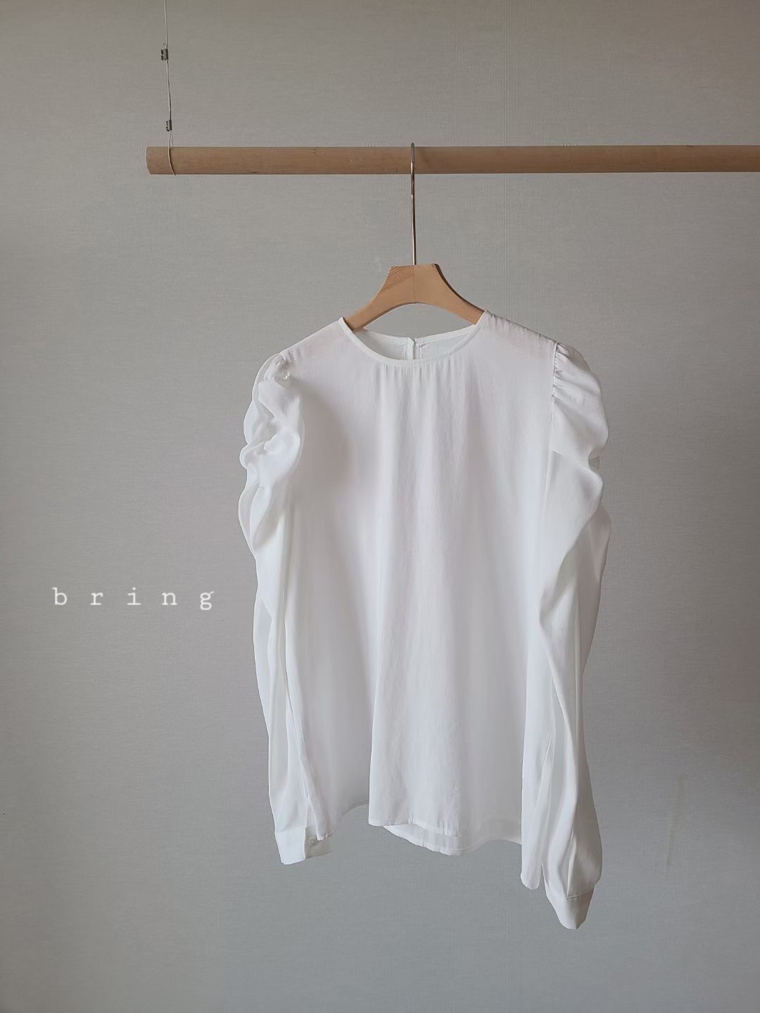 BRING韓國直郵女裝新款24秋冬時尚休閑熱賣真品襯衫蕾絲衫BRING襯衫/蕾絲衫