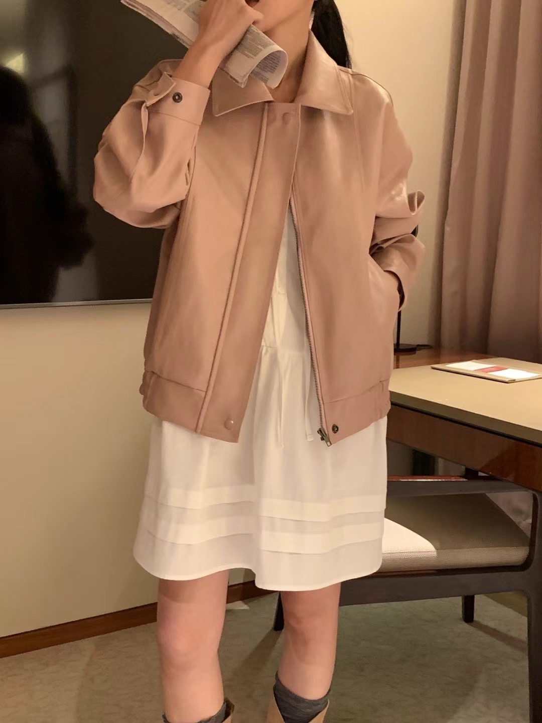 UN.TOY-언토이-T韓國直郵女裝新品熱賣休閑職業夾克皮革UN.TOY夾克