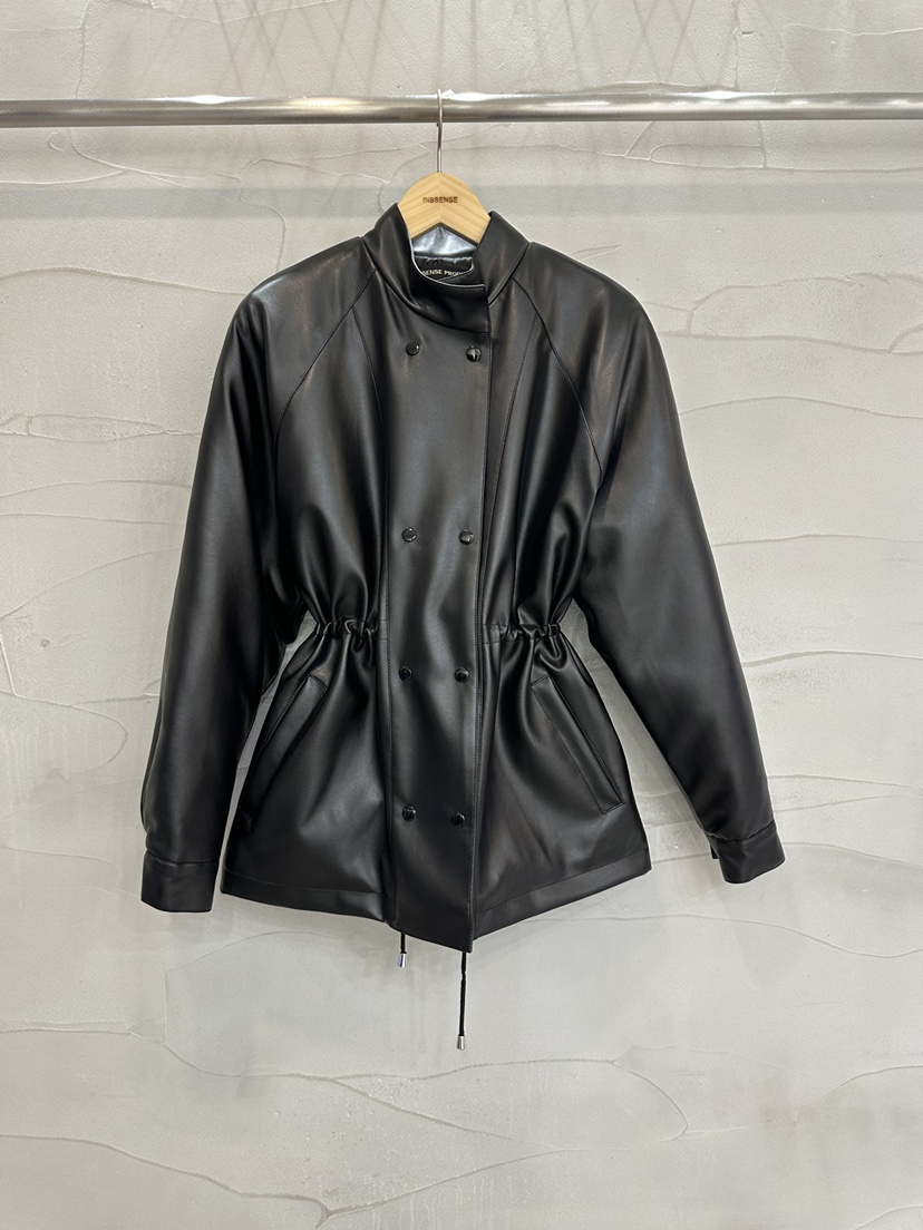 INSSENSE-A韓國直郵東大門代購女裝新品真品職業推薦皮衣皮革INSSENSE-A皮衣圖色2