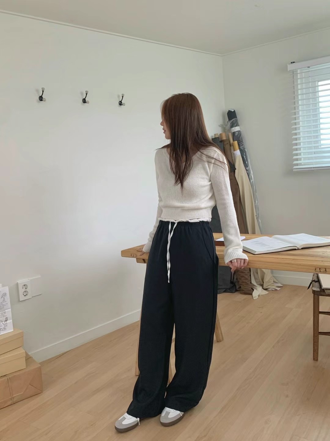 AGATHE韓國直郵女裝新品職業推薦真品休閑熱賣時尚人氣休閑褲AGATHE休閑褲