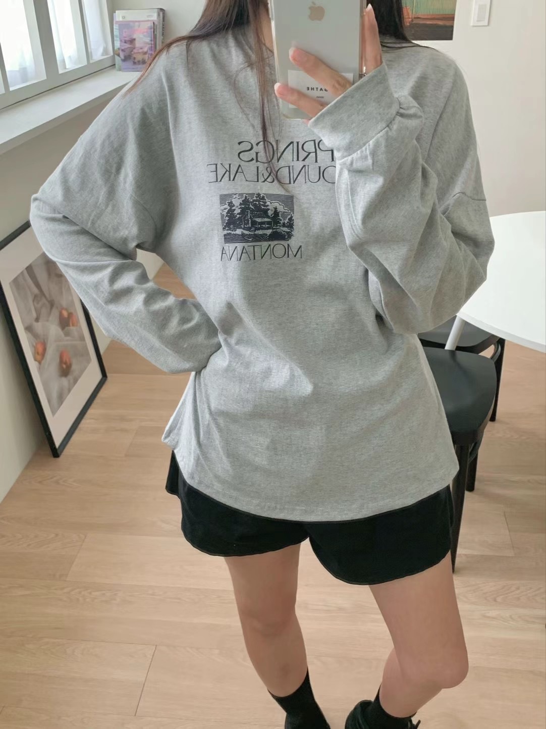 AGATHE直郵韓國代購女裝新品時尚休閑人氣24秋冬推薦長袖T恤AGATHE長袖T恤圖色2