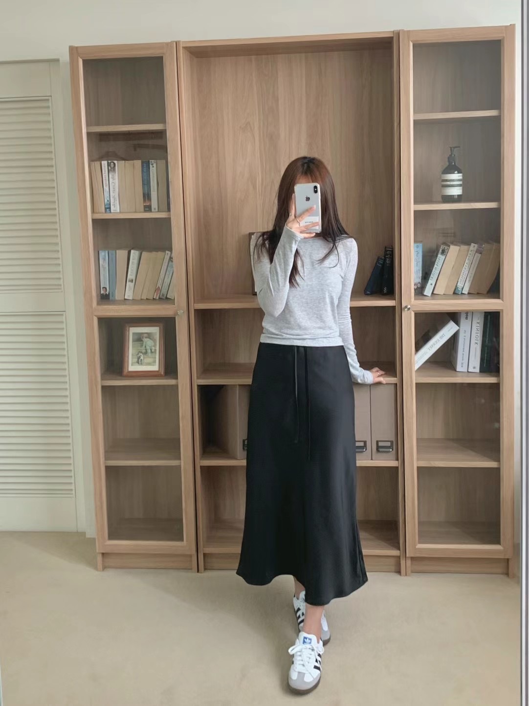AGATHE韓國直郵東大門實拍女裝新款熱賣人氣時尚休閑真品長裙AGATHE長裙