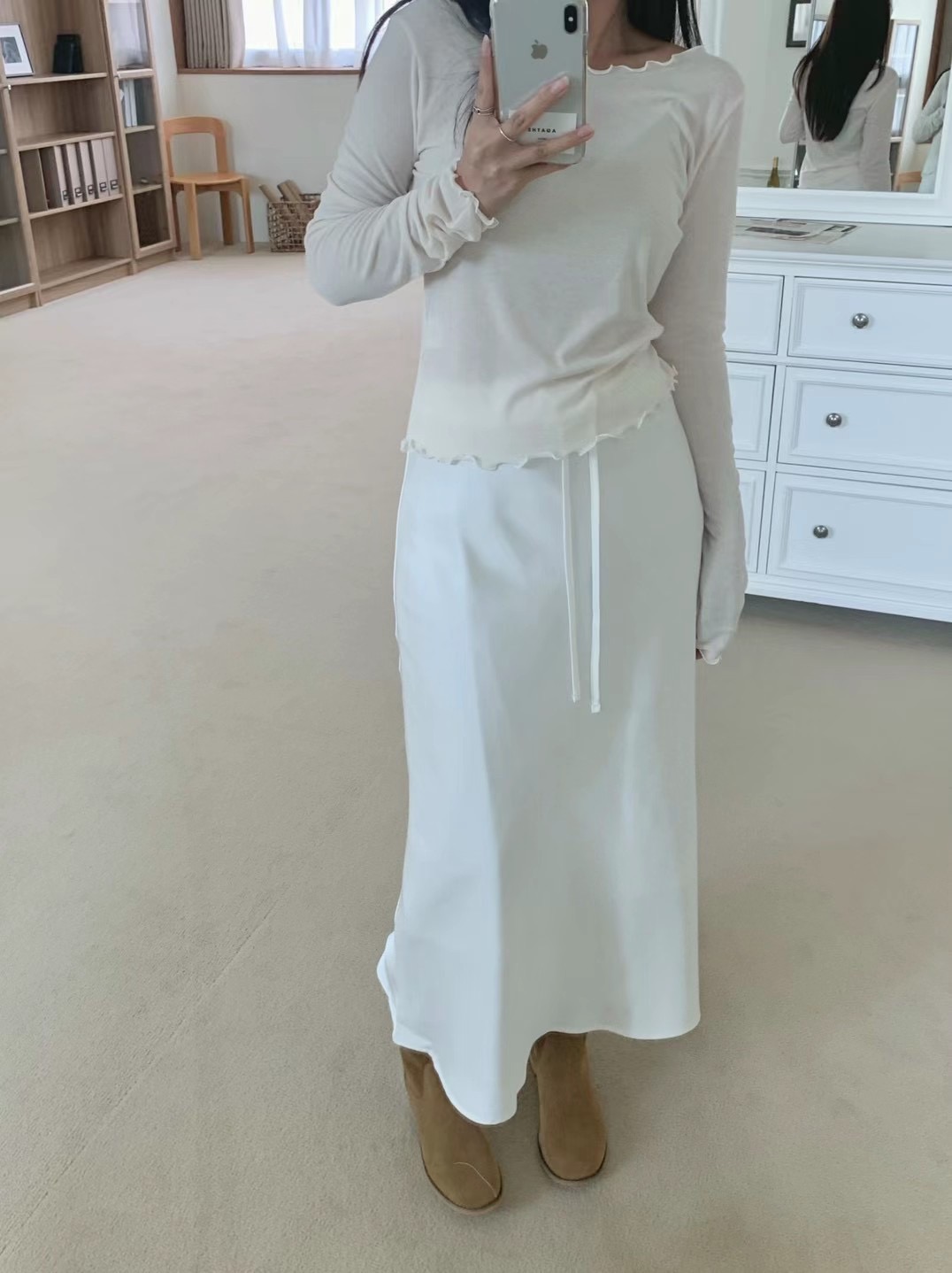 AGATHE韓國直郵東大門實拍女裝新款熱賣人氣時尚休閑真品長裙AGATHE長裙