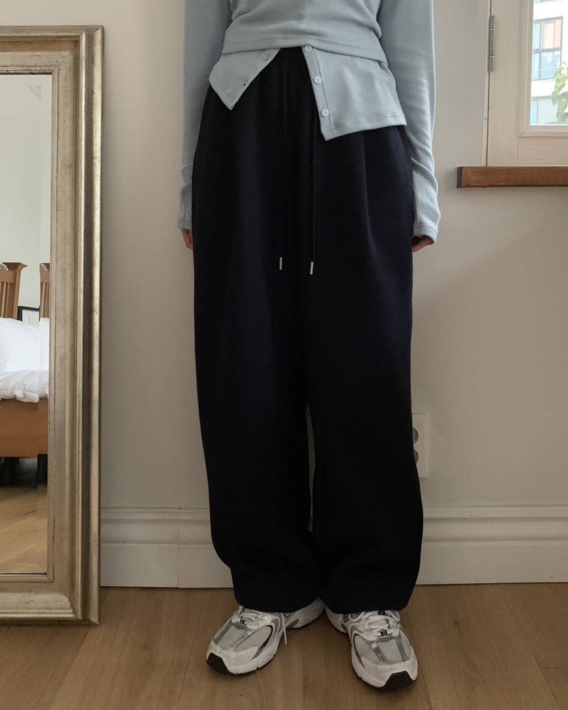 LOVE MOMENT韓國直郵東大門代購女裝新品時尚真品休閑褲抓絨LOVE MOMENT休閑褲