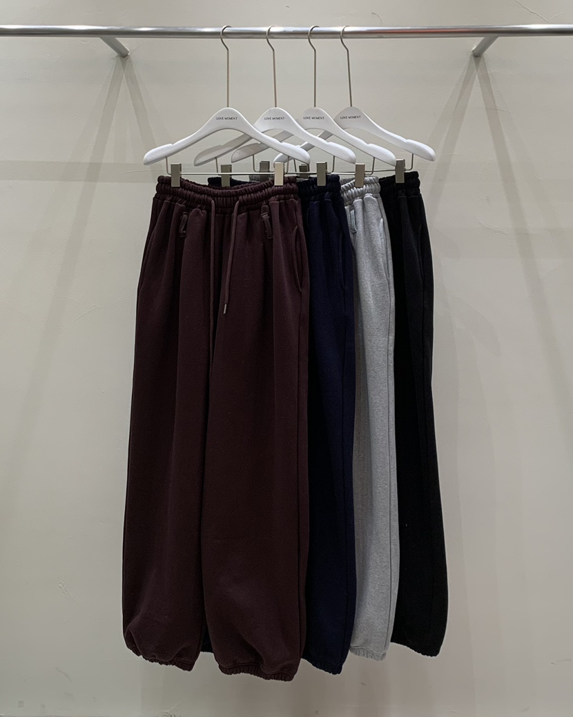 LOVE MOMENT韓國直郵東大門代購女裝新品時尚真品休閑褲抓絨LOVE MOMENT休閑褲