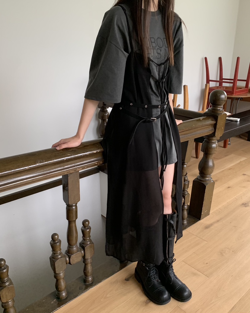 LOVE MOMENT直郵韓國代購女裝新款時尚24秋冬職業連衣裙VEGETABLE連衣裙