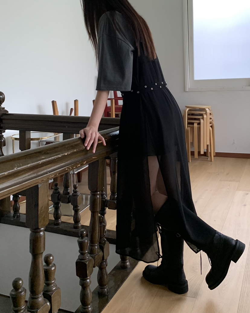 LOVE MOMENT直郵韓國代購女裝新款時尚24秋冬職業連衣裙VEGETABLE連衣裙